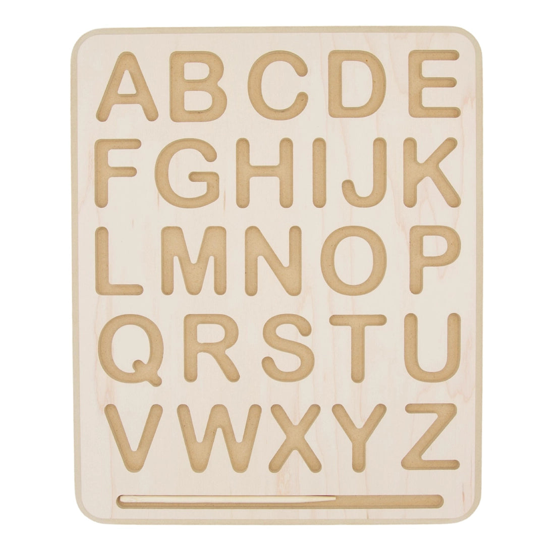 Wooden Alphabet Tracing Board with Stylus