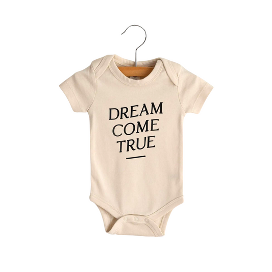 "Dream Come True" Organic Baby Onesie