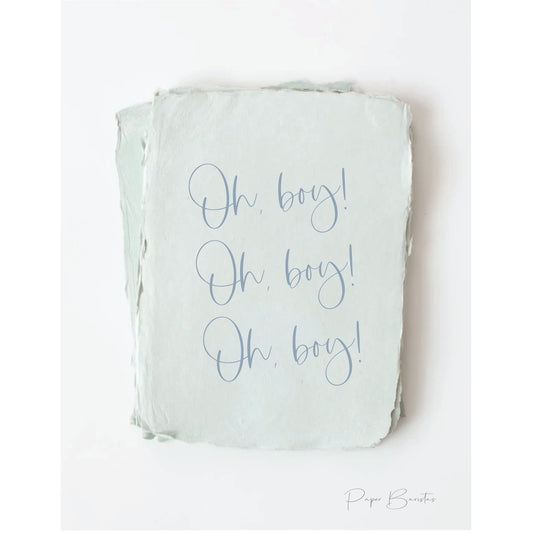 "Oh Boy" Baby Shower Greeting Card