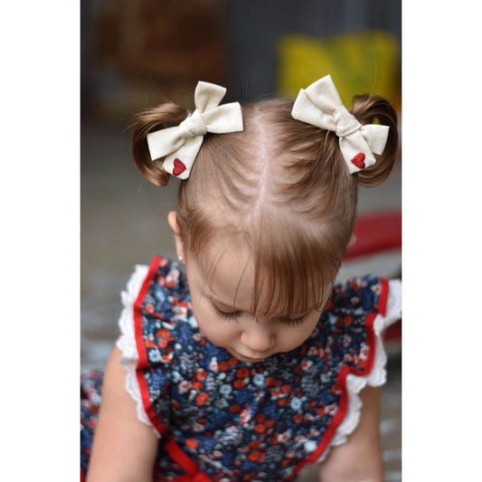 Sweetheart Small Hand-Tied Hair Bow